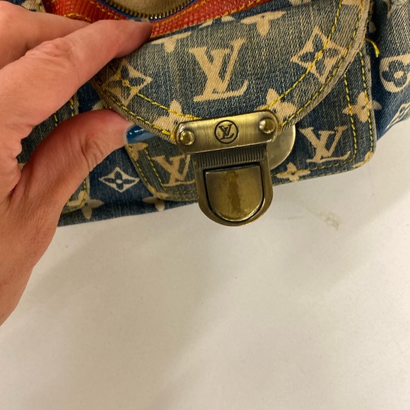Louis Vuitton vintage denim bag with chain handles - Picture 13 of 14